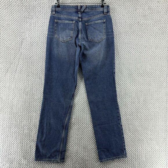 We The Free Jeans Women 26 Blue Medium Wash Straight Leg Mid Rise Button Fly - Picture 6 of 15